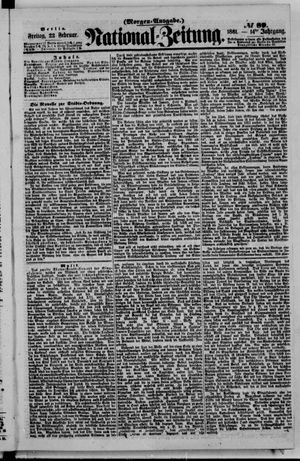 Nationalzeitung vom 22.02.1861