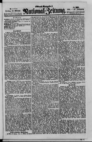 Nationalzeitung vom 22.02.1861