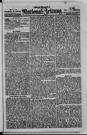 Nationalzeitung vom 23.02.1861