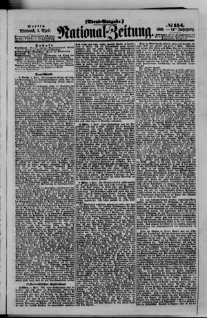 Nationalzeitung vom 03.04.1861