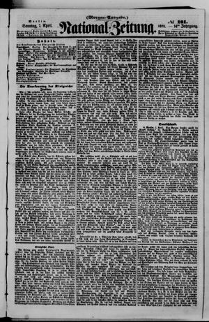 Nationalzeitung vom 07.04.1861