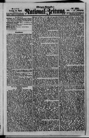 Nationalzeitung vom 26.04.1861