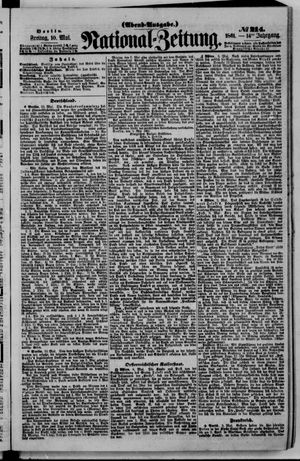 Nationalzeitung vom 10.05.1861