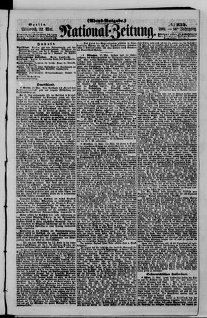 Nationalzeitung vom 22.05.1861