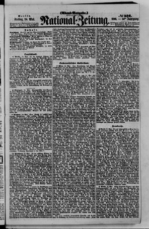 Nationalzeitung vom 24.05.1861