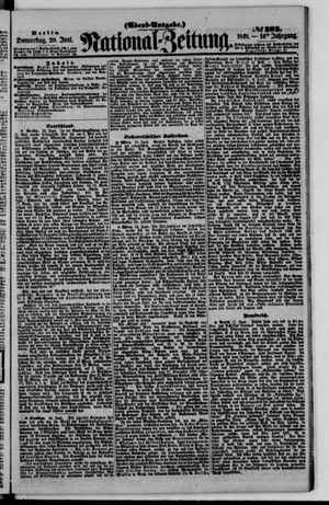 Nationalzeitung vom 20.06.1861