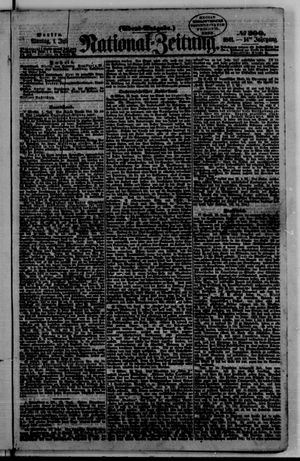 Nationalzeitung vom 01.07.1861