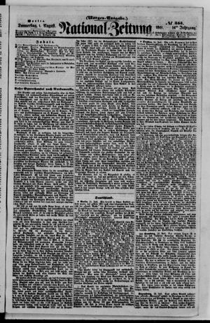 Nationalzeitung vom 01.08.1861