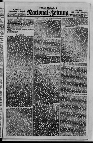 Nationalzeitung vom 01.08.1861