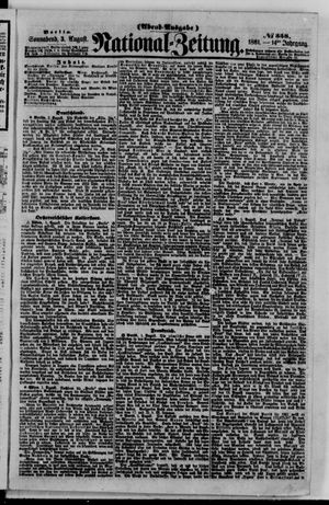 Nationalzeitung on Aug 3, 1861