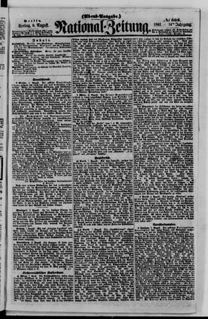 National-Zeitung vom 09.08.1861