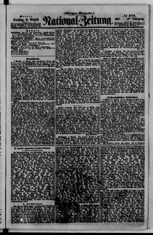 Nationalzeitung on Aug 13, 1861