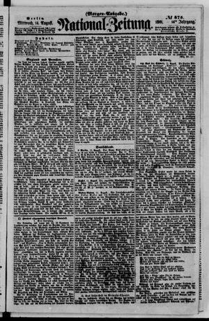 Nationalzeitung on Aug 14, 1861