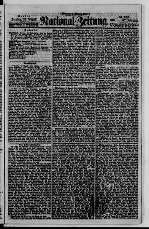 Nationalzeitung vom 20.08.1861