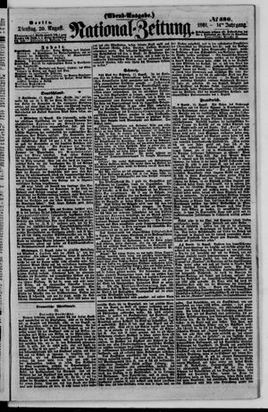 Nationalzeitung vom 20.08.1861