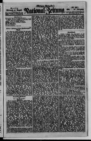 Nationalzeitung vom 21.08.1861
