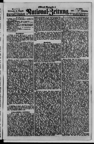 Nationalzeitung vom 21.08.1861