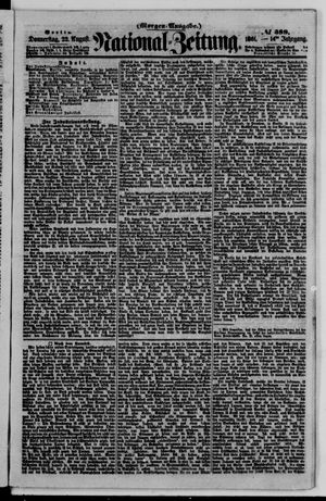 Nationalzeitung vom 22.08.1861