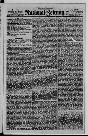 Nationalzeitung vom 27.08.1861