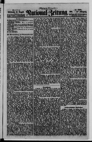 Nationalzeitung vom 28.08.1861