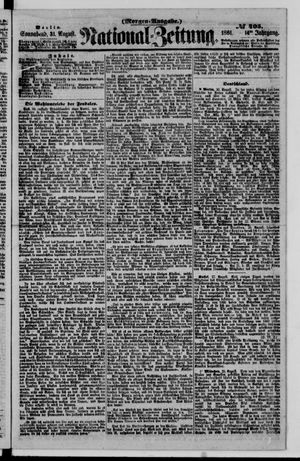 Nationalzeitung vom 31.08.1861