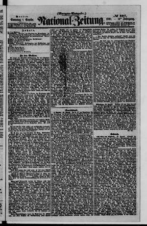 Nationalzeitung vom 01.09.1861