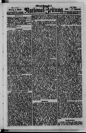 Nationalzeitung vom 09.09.1861