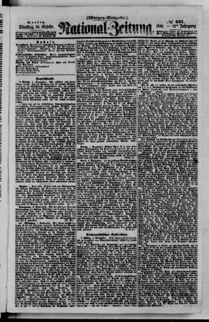 Nationalzeitung vom 10.09.1861