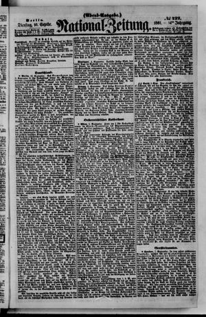 Nationalzeitung vom 10.09.1861