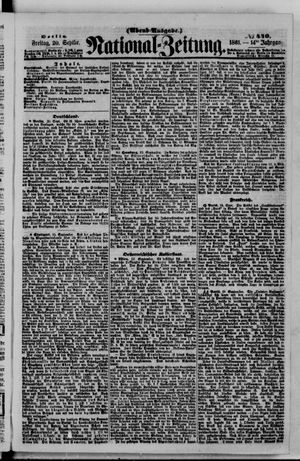 Nationalzeitung vom 20.09.1861