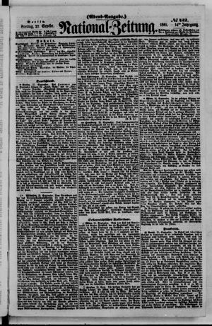 Nationalzeitung on Sep 27, 1861