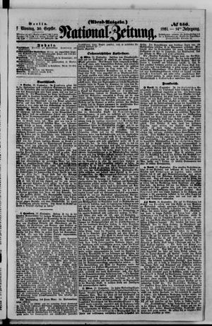 Nationalzeitung vom 30.09.1861