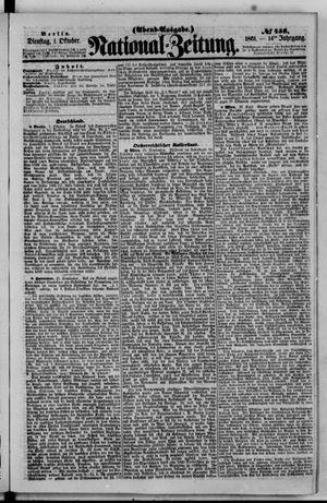 Nationalzeitung vom 01.10.1861