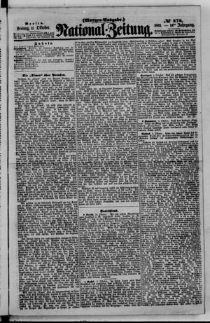 Nationalzeitung vom 11.10.1861