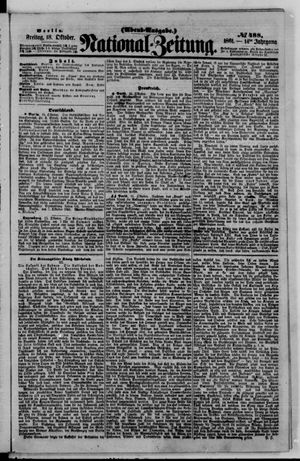 Nationalzeitung vom 18.10.1861