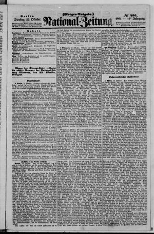 Nationalzeitung vom 22.10.1861