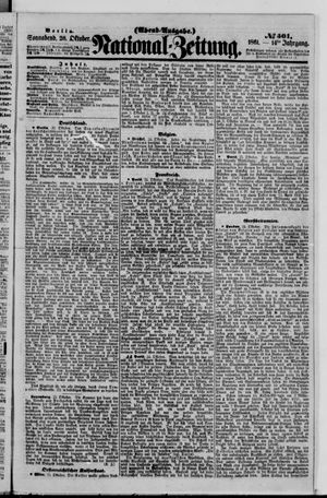 Nationalzeitung vom 26.10.1861