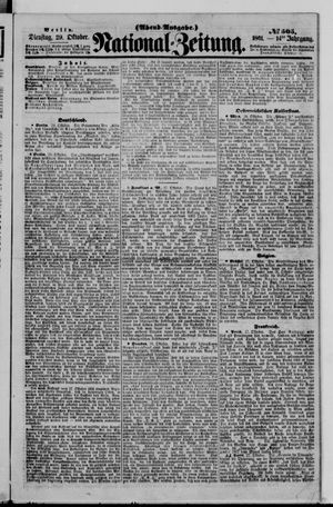 Nationalzeitung on Oct 29, 1861