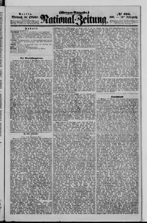 Nationalzeitung vom 30.10.1861