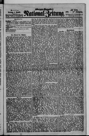 Nationalzeitung vom 01.11.1861