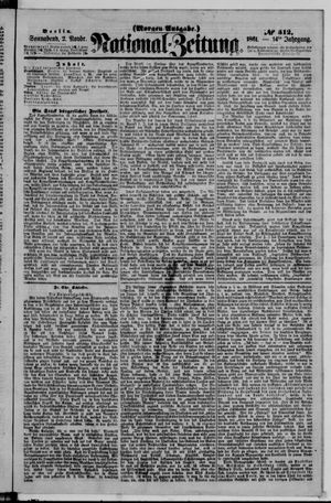 Nationalzeitung vom 02.11.1861