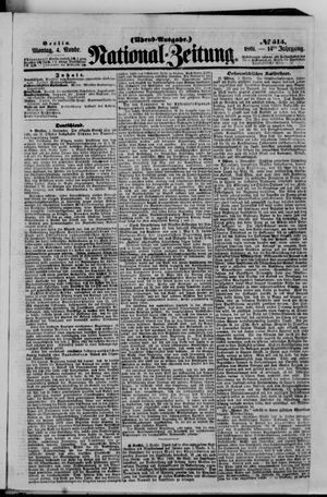 National-Zeitung vom 04.11.1861