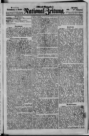 Nationalzeitung vom 09.11.1861