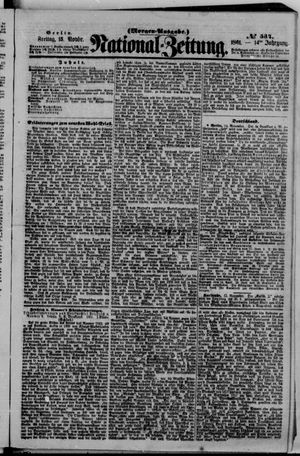 Nationalzeitung vom 15.11.1861