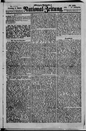 Nationalzeitung vom 17.11.1861