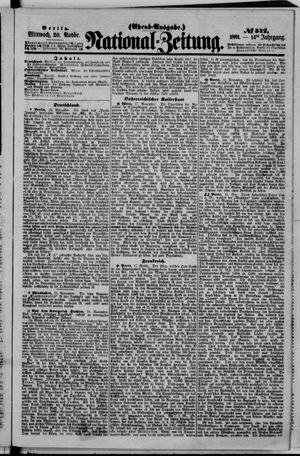 National-Zeitung vom 20.11.1861