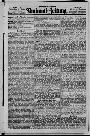 Nationalzeitung on Nov 21, 1861