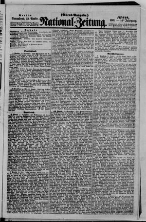 Nationalzeitung vom 23.11.1861