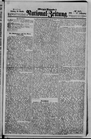 Nationalzeitung vom 29.11.1861
