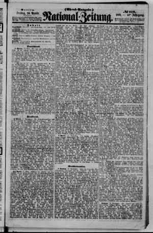 Nationalzeitung vom 29.11.1861